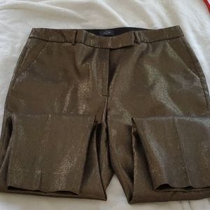 WHBM the skinny ankle gold pants